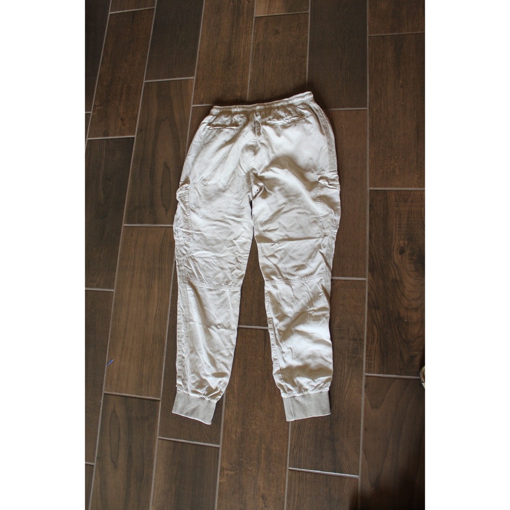 Vintage Havana Womens Cargo Joggers Cream Beige Elastic Waist Pants Size Medium - Picture 3 of 3